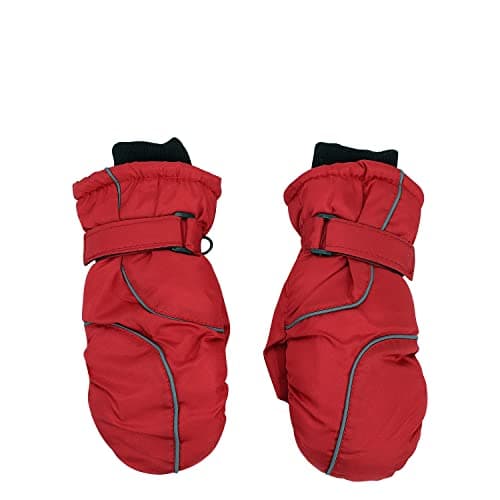 HKSICHENGKEJIUK Kids Ski Mittens Waterproof Snow Gloves Child Winter Thermal Snowboard Mittens Warm Fleece Lined Gloves for Outdoor Skiing Snowboarding Toddler Girls Age 3-8 Years Old — view 3