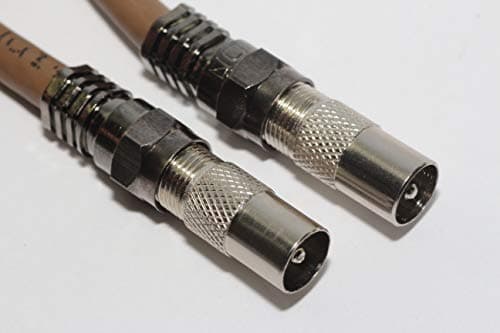 Universal Satellite and Aerial Extension Cable Kit With Cable Clips and Adaptors (10M, Brown) — view 5