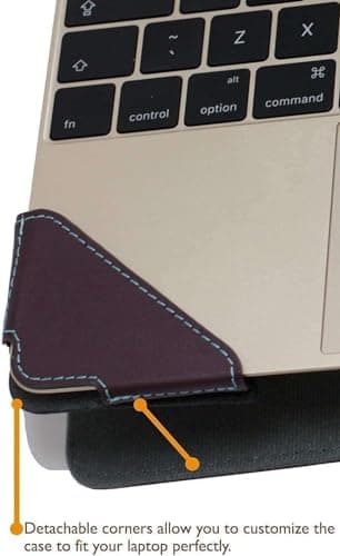 Broonel - Profile Series - Purple Leather Laptop Case Compatible With Acer Spin 513 LTE 13.3" 2 in 1 Chromebook — view 4