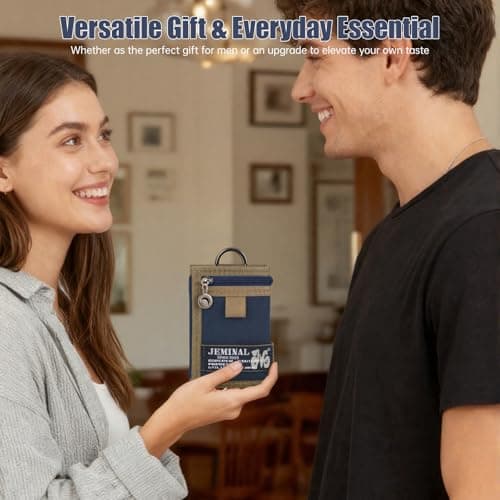 BWBIKE Men's Tri-fold Canvas Wallet, Boy Outdoor Keychain Wallets, Compact Design for Everyday Use, Sports & Travel — view 6