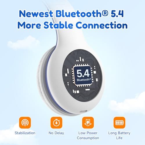 EarFun K2 Kids Headphones Wireless with Mic 45H Playtime, Volume Limit — view 5