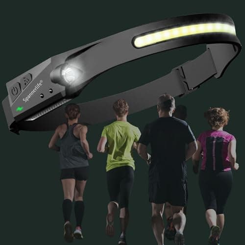 Spanner In The Works Bulk Pack 10 LED Headtorches – Rechargeable Wide-Beam Headlamp with Motion Sensor, USB-C Charging, Waterproof & Adjustable (Pack of 10) — view 6