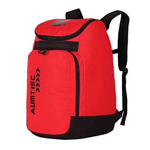 AUMTISC Ski Boot Backpack Boot Bag Ski Backpack for Boots Helmet Boot Helmet Goggles Gloves Ski Equipment