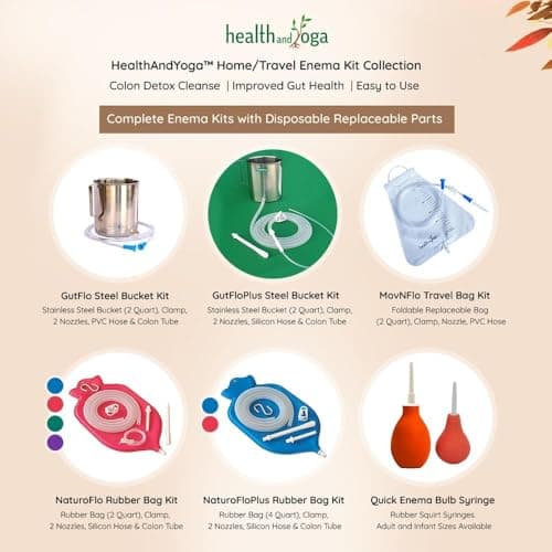 Super Economical Enema Bag Kit (2 Quart) - Foldable and Compact–Travel Compatible (2 Pieces) (Single) — view 6