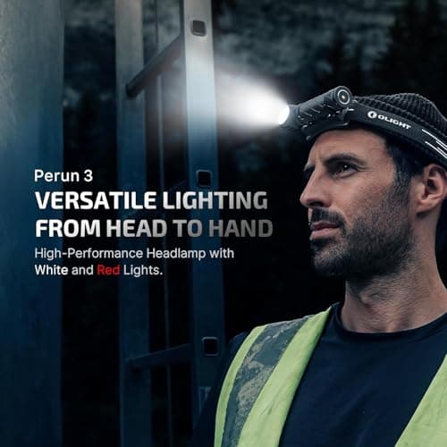 OLIGHT Perun 3 Head Torch Rechargeable, 3000 Lumen with White and Red Light — view 2