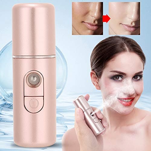 Generic Nano Mist Sprayer Portable USB Face Humidifier Deep Hydrating for Skin Care Moisturizing Tool Rose Gold 20ml (Rose Gold) — view 3