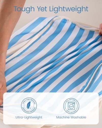 Meowoo 7 Set Compression Packing Cubes for Suitcases, Stripe Design — view 5