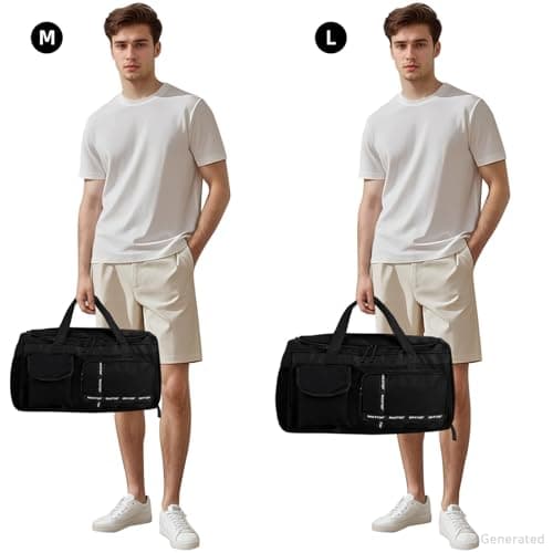 MAXTOP Small Gym Bag for Men Women with Shoe Compartment Wet Dry Separation Black Carry on Mini Duffle Bag for Travel Sports Yoga Fitness Weekend Outdoor Activities — view 2