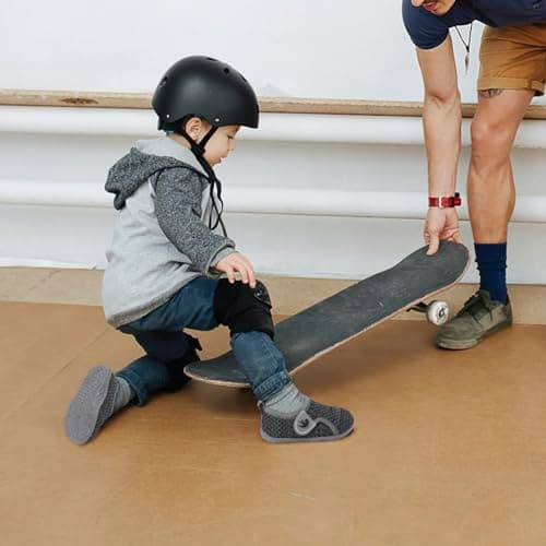 JIASUQI Baby Shoes Boys Girls Breathable First Walking Shoes Infant Soft Sneakers Crib Shoes Lightweight Slip On Shoes(Grey,12-18 Months) — view 2