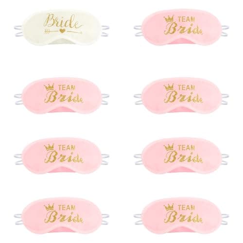 Gaomumu 8PCS Bachelorette Party Favors Soft Sleep Eye Masks, Silk Adjustable Eye Cover, Sleeping Relaxing Blinder,Suitable for Wedding Parties, Engagement Parties, Bachelorette Party