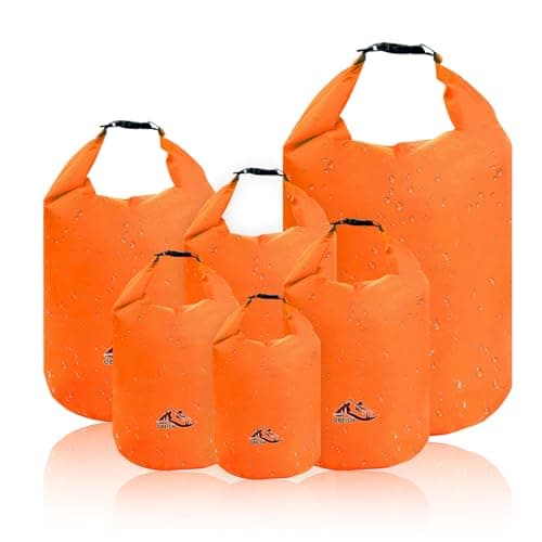 OBEISN 2L+5L+10L+20L+40L +70L Dry Bags Waterproof Set, Lightweight Waterproof Dry Bags, Ultimate Dry Sack, Waterproof Bag, Rucksack Liner, Canoe Sack for Kayaking Rafting Boating Hiking Camping Travel