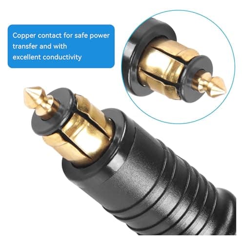 Xiciki DIN Powerlet to SAE Adapter 12-24V for BMW Motorcycle Cigarette Plug — view 3