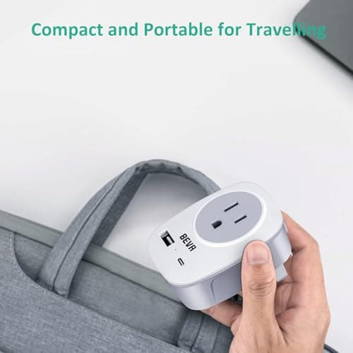 US to UK Plug Adapter, BEVA 2 Way USA to UK Travel Adapter with 2 USB Slots — view 6