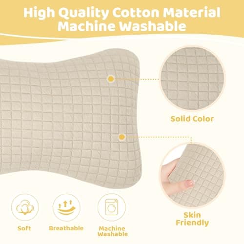 vocheer Small Pillow with Removable Cover, 28*17 cm Tiny Travel Pillow 1PC — view 2