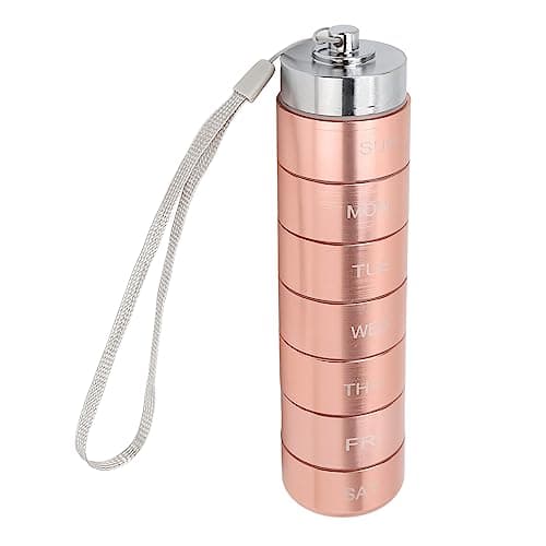 Generic Aluminum Alloy Organizer Stylish Rose Gold Travel Friendly Tablet Case Aluminum Alloy 6.1 X 1.5 X .5in — view 3