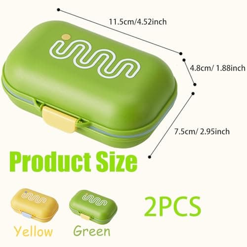 2PCS Travel Soap Case,Travel Soap Leakproof,Soaps Holder,Waterproof and Moisture-proof,Portable Soa-p Box,Flip Top Soa-p Holder,for Bathroom,Gym,Shower,Travelling(Yellow、Green） — view 4