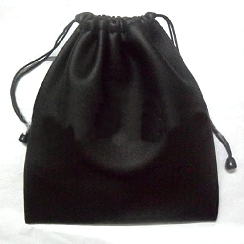 NHBETYS PU Leather Headphone Storage Bag, Waterproof Headphone Protection Pouch with Drawstring for Carrying Storing(Size:1 pcs)