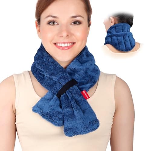 Comfytemp Microwavable Heating Pad for Neck, 4 x 33 Inches Moist Heat Wrap