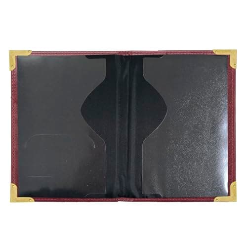 FACATH Passport Cover Holiday Essentials UK Passport Holder Minimalist Wallet British Travel Accesaries Ireland Card Holder (Burgundy) — view 4