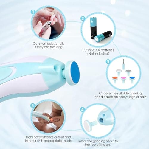 Baby Healthcare and Grooming Kit, Portable Baby Safety Care Set, Baby Essentials kit for Newborn (Blue 20 in 1) — view 5