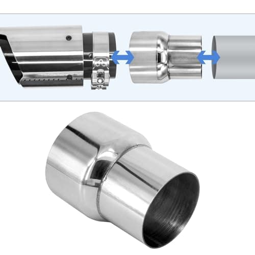 Atokrtact 51-63MM Exhaust Pipe Reducer Adapter 304 Stainless Steel for Universal Car Connector (51-63MM) — view 5