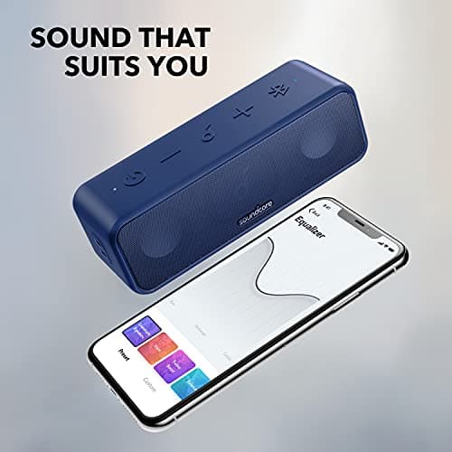 soundcore 3 by Anker, Bluetooth Speaker with Stereo Sound, Pure Titanium Diaphragm Drivers, PartyCast Technology, BassUp, 24H Playtime, IPX7 Waterproof, App, Custom EQ, Home, Outdoor, Beach — view 6