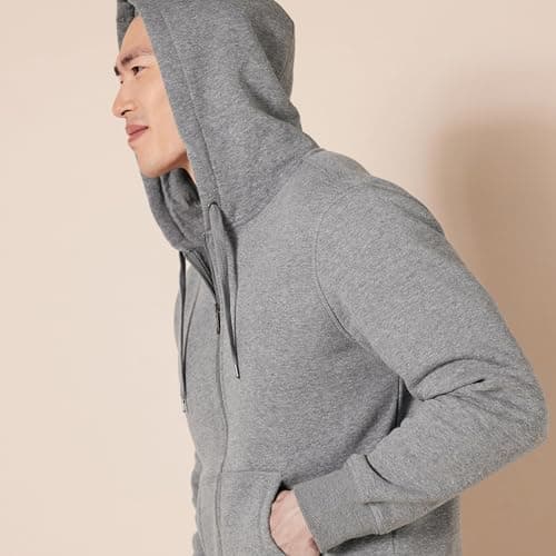 Amazon Essentials Men's Sweatshirt, Grey (light heather), Medium — view 4