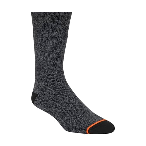 Weatherproof Men's 5 Pack Thermal Crew Socks, Forest Green/Black/Steel Grey, 9-13 UK — view 4