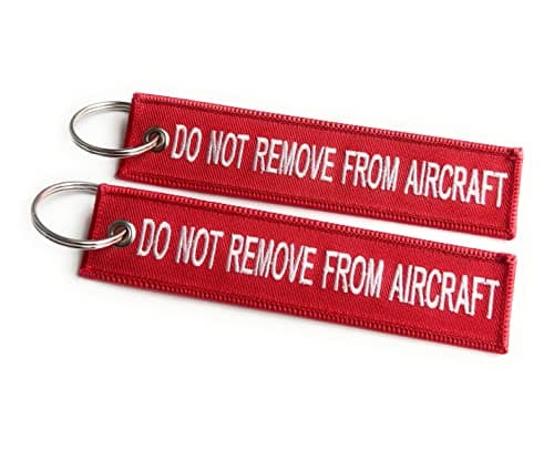 Cabin Crew/Do Not Remove from Aircraft Luggage Tag | Red/White | Set of 2 | Aviamart® — view 2