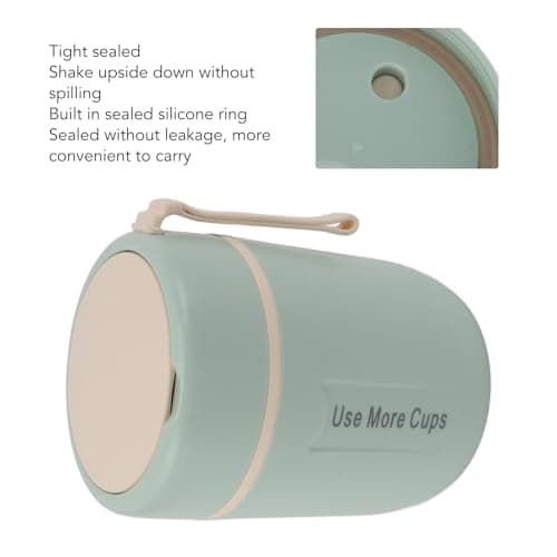 TYTOGE Insulated Food Pot, 500ML Vacuum Soup Container, 304 Stainless Steel, Leakproof Lunch Pot with Lid for Kids, School, Camping, Travel (Mint Green) — view 3