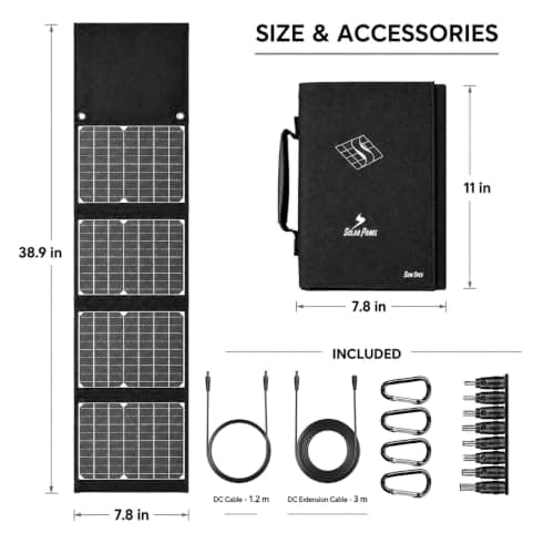 Soulsfeng EcoTrail 30W Portable Foldable Solar Panel | 23% High Efficiency | USB & 18V DC Output | Lightweight, Waterproof Charger for Camping, Hiking & Outdoor Use — view 2