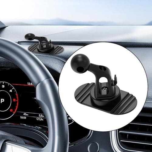 Car Phone Holder Mount - Ball Head Dashboard Phone Holder,Car Phone Base for Dash, 360° Rotation, Sturdy, Shock Absorbing — view 3