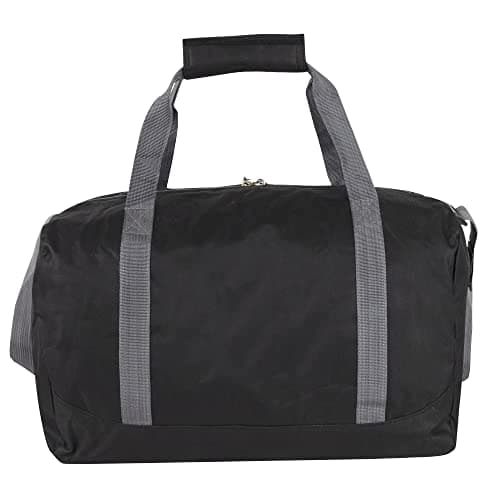 Trail maker 30 Liter, 17 Inch Canvas Duffle Bags for Men and Women -Travel Weekender Overnight Carry-On Shoulder Duffel Tote Bags (Black) — view 4
