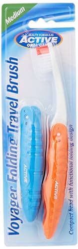 Beauty Formulas Active Oral Care Voyager Folding Travel Toothbrush 2-Pieces, Assorted, Random — view 2