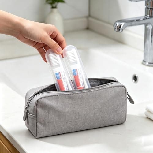 6 Pack Mini Travel Toothbrush Set Foldable with Toothpaste – Soft Bristles Reusable Oral Care Kit for Business Trips Camping Hotel Flights – Lightweight Portable for Adults — view 2