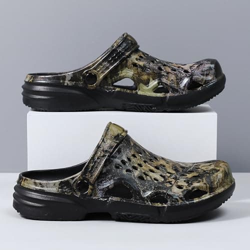 Men's EVA Clogs - Outdoor Mules with Adjustable Heel Strap, Non-Slip Summer Sandals, Breathable Garden & Pool Shoes for Travel, Hiking, and Casual Wear Camouflage 7 — view 6