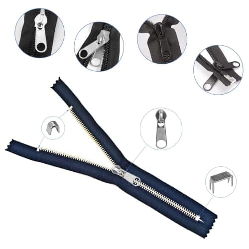 85 Pieces Zip Repair Kit, 3 Sizes 2 Color Universal Zipper Repair Kit — view 4