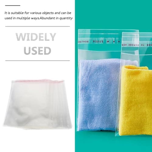 200pcs Self Adhesive Opp Storage Bag 12x18cm White — view 3