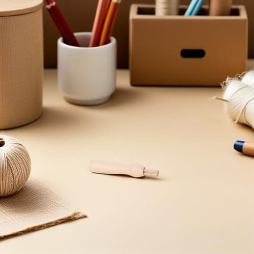 20pcs Wooden Needle Felting Holder with Replaceable Handle — view 4