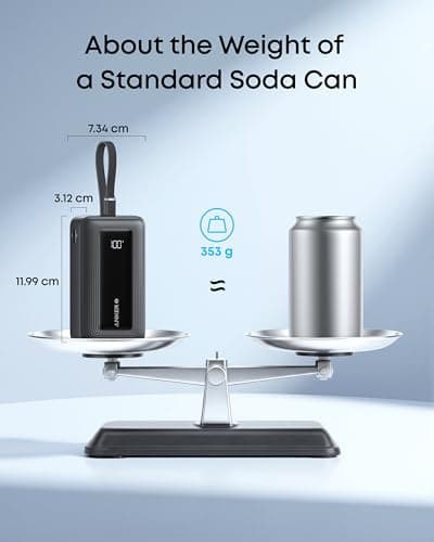 Anker Zolo Power Bank, 20,000mAh 30W Portable Charger with Built-in USB-C — view 6