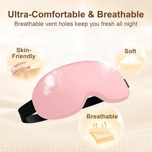Gritin 100% Blackout Sleep Eye Masks for Women&Men, Side Sleepers Friendly — view 6
