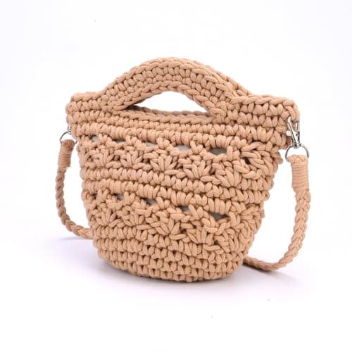 CHIC DIARY Women Straw Beach Bag Clutch Purse Small Crossbody Bag Woven Cotton Shoulder Handbag for Summer — view 6
