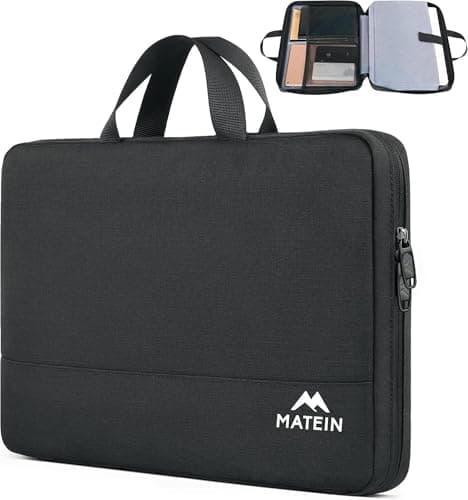MATEIN 13 Inch Laptop Bag for Macbook Air/Pro 13'', Macbook Neo, Black