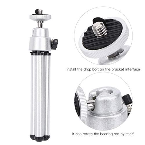 Mini Tripod, Aluminum Alloy for Telescope and Camera, 3-Pack Portable Lightweight Tripod Kit with Protective Cushions and Adjustable Head — view 2