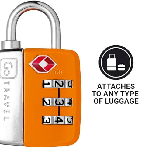 Go Travel TSA Luggage Lock - Sentry 3-Dial Combination, Twin Pack — view 4