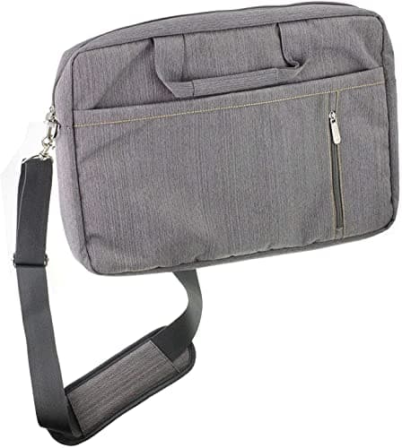 Navitech Grey Sleek Water Resistant Travel Bag - Compatible with VTech Toddler Tech Laptop