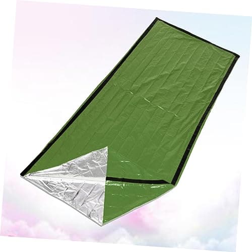 iplusmile Thermal Sleeping Blanket Pe Aluminum Film Survival Travel Bag for Outdoor Activities and Expeditions, Easy to Carry Anti-cold Sleeping Blanket Keeps Warm for Winter and Autumn — view 3