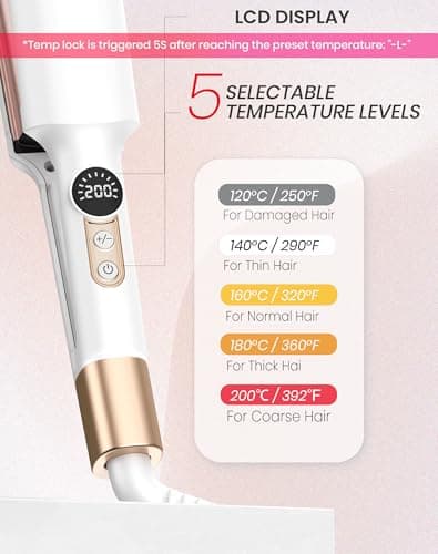 UKLISS Hair Waver Pro Mini Wave Curling Iron with 2 Travel Adapters — view 5