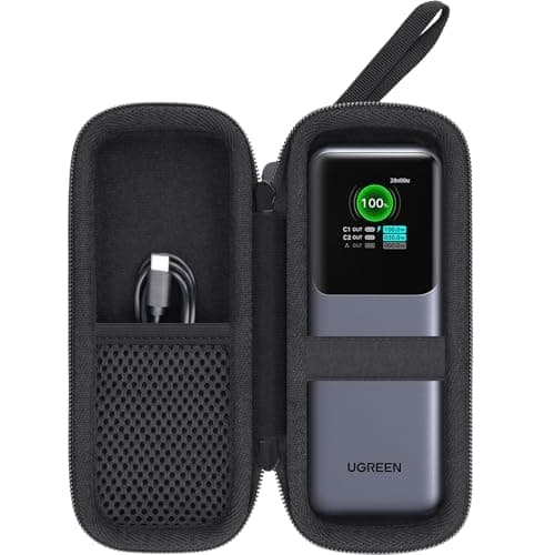 Aenllosi Hard Case for UGREEN Nexode 25000mAh 200W Power Bank, Black