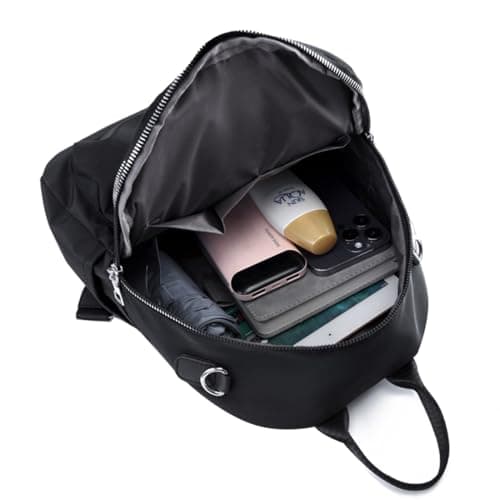 A xeumei Backpack Womens Small Casual Rucksack Anti Theft Travel Daypack Lightweight School Bag Ladies Fashion Multi Pockets Shoulder Bag — view 6